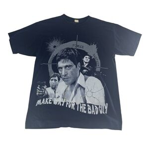 Vintage Scarface Shirt Men 2XL Black Y2K 90s Make Way For The Bad Guy Mafia Rare